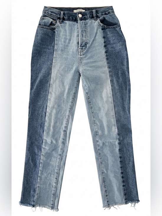 PacSun Denim - PacSun High Rise Straight Two-Tone Colorblock Jeans Size 27